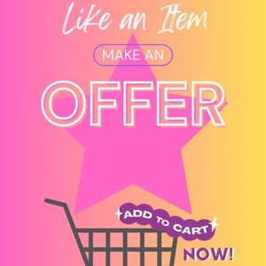 Like an item, make a reasonable OFFER